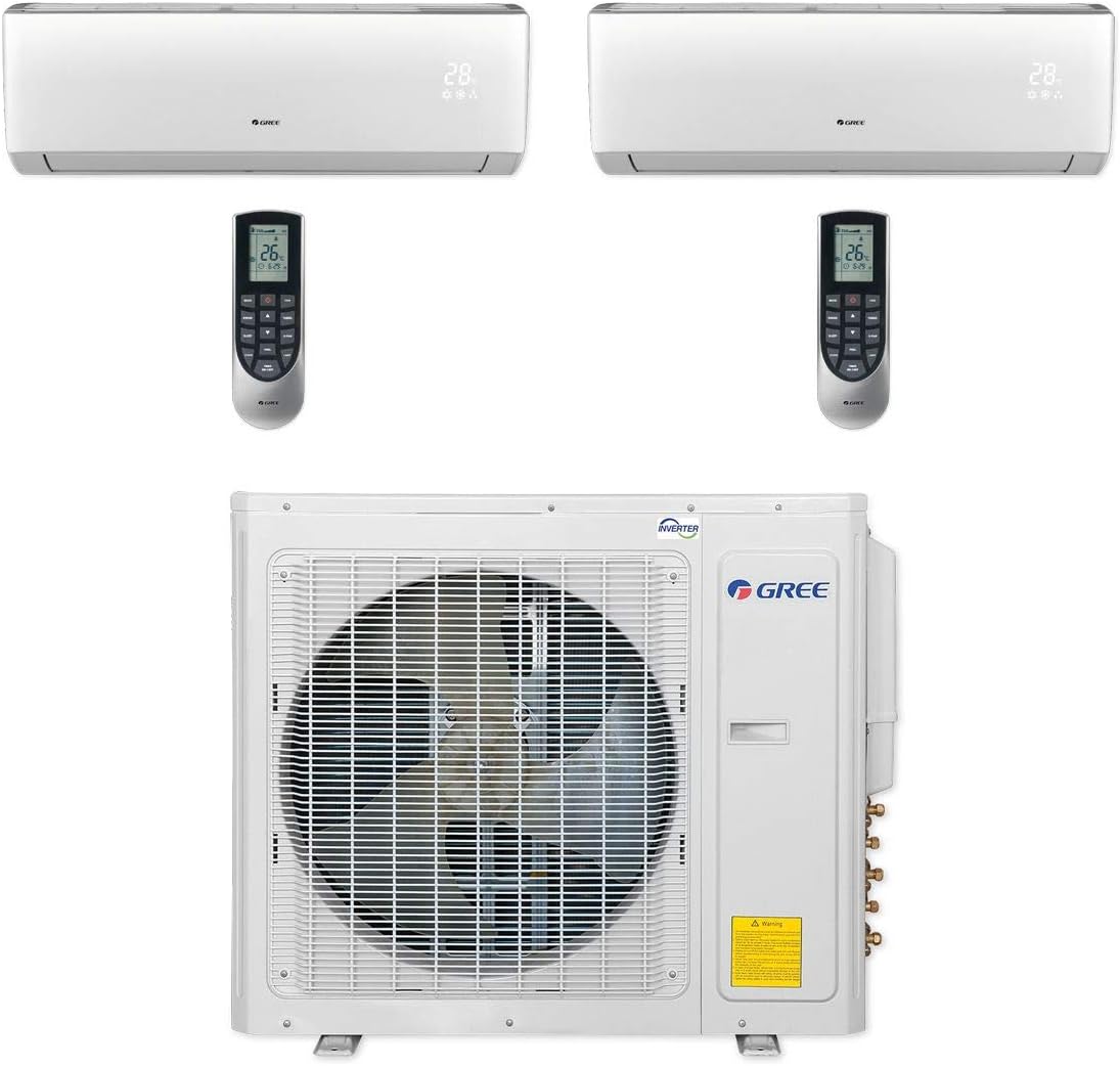 30,000 BTU Dual-Zone Mini Split Air Conditioner Heat Pump T691846