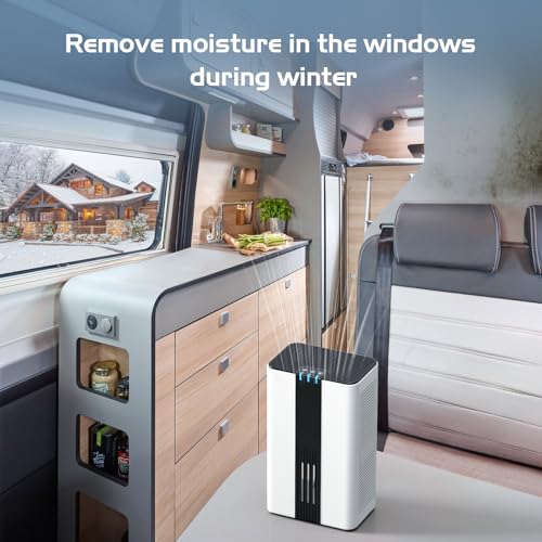850 Sq.Ft 86OZ Water Tank Dehumidifier with Timer Auto Shut Off P559