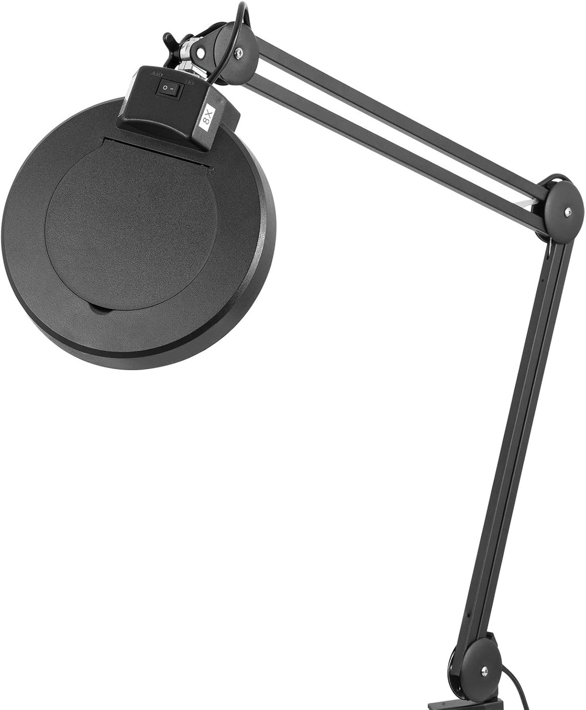 8x Magnifying Glass Architect Lamp with Desk Clamp Mount K7938