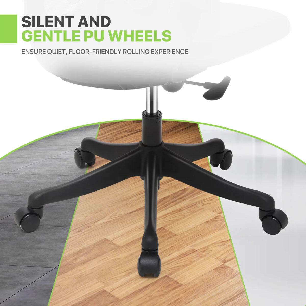 Black Adjustable Mesh Office Chair with Armrest K996