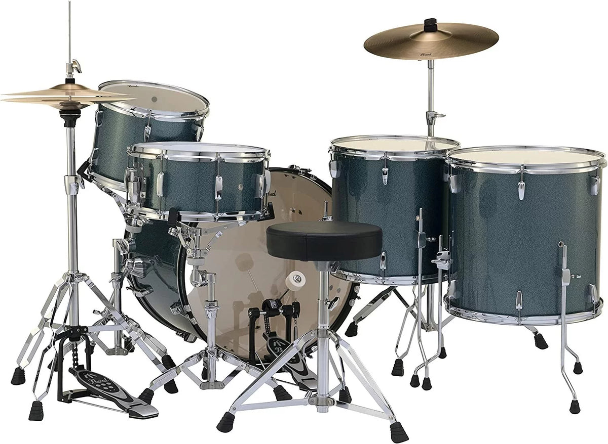 5 Piece Complete Drum Set with Hardware and Cymbals W9342