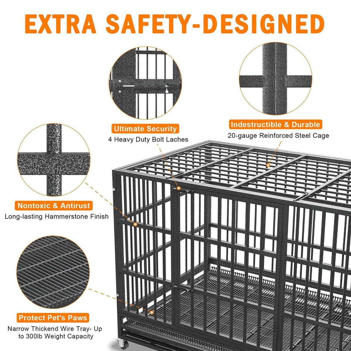 48/38 inch Heavy Duty Dog Crate I9396