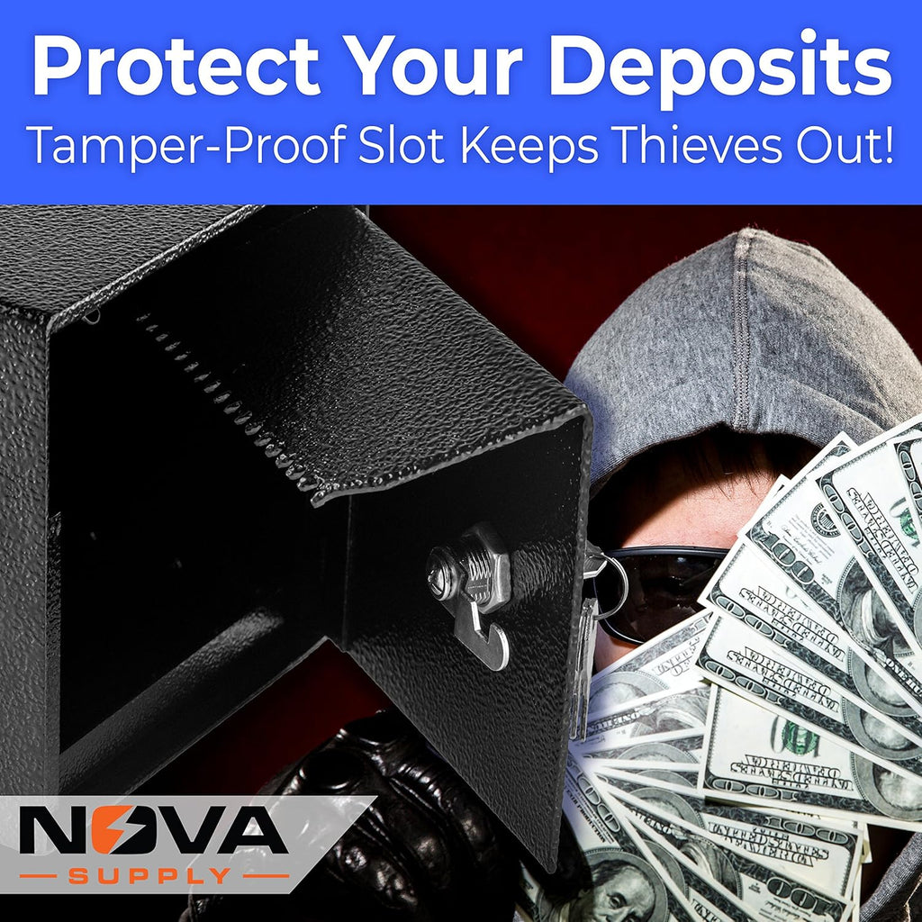 Mountable Cash Drop Box with Key Lock K141