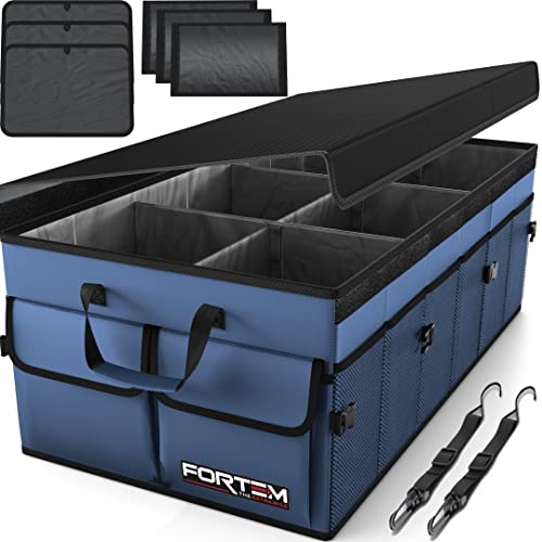 Collapsible Multi Compartment Car Trunk Organizer S11008