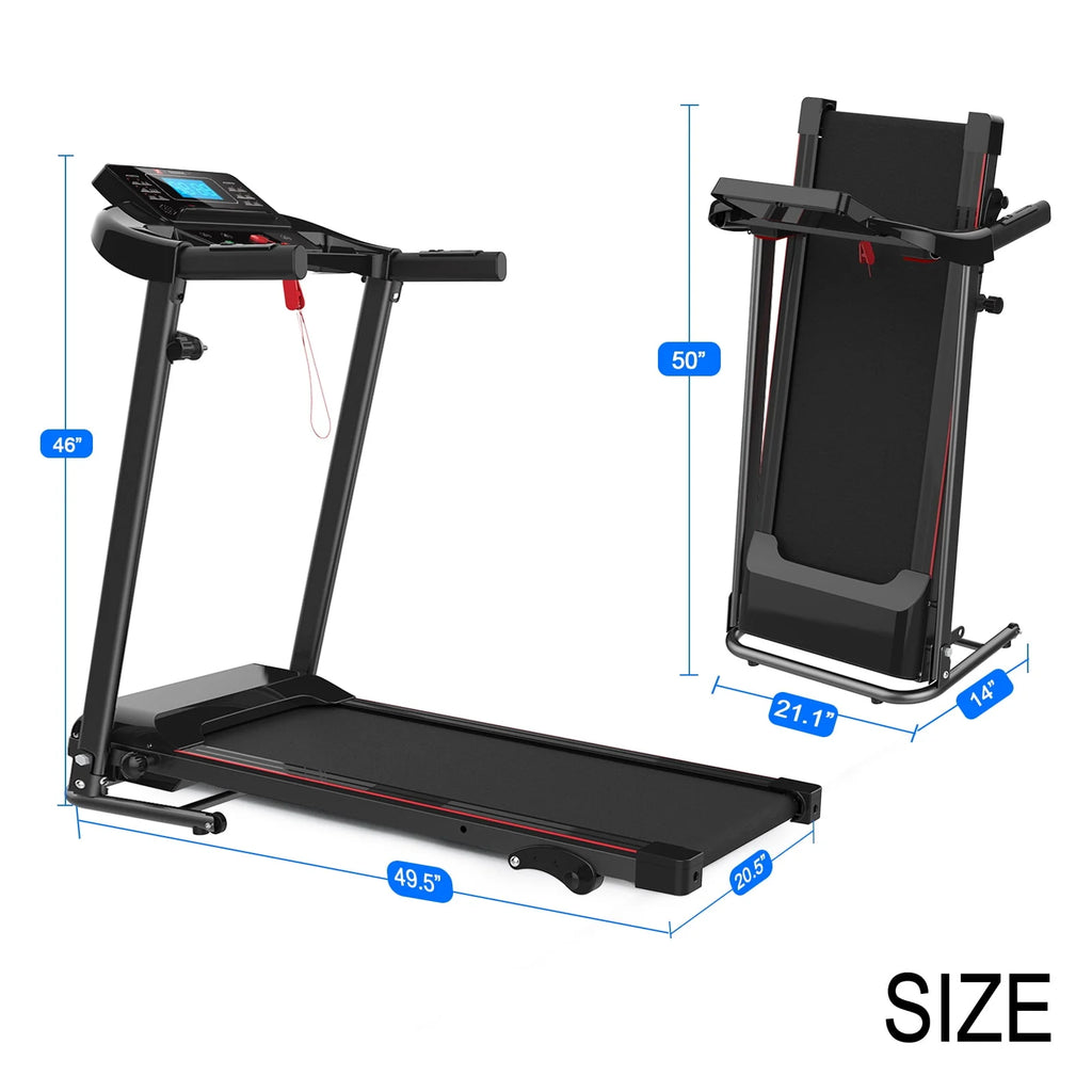 Foldable Incline Treadmill 250 LB Capacity K112