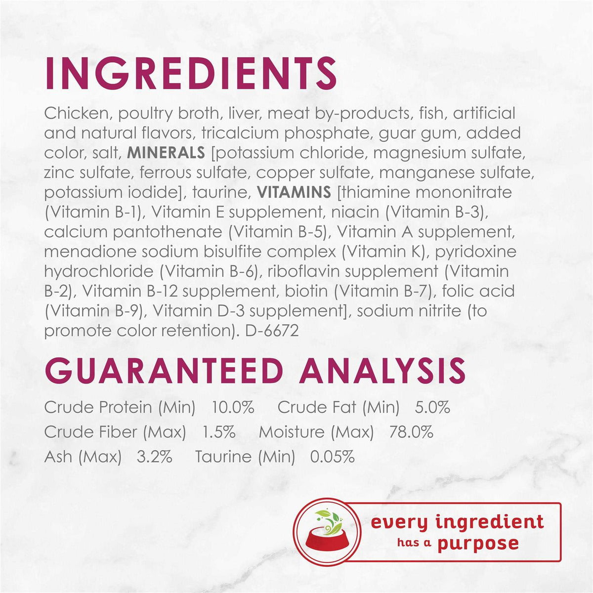 Chicken Pate Wet Cat Food U3640