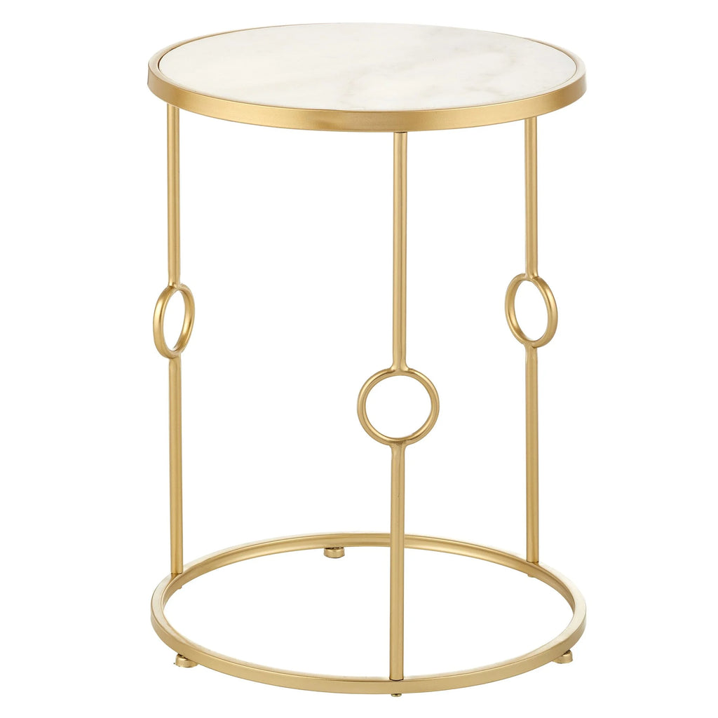 Round Side/End Table with Decorative Legs N41919
