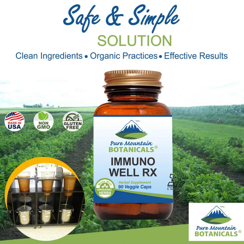 Kosher Vegan Immune Support Supplement with Organic Astragalus Echinacea 90 Caps F8471