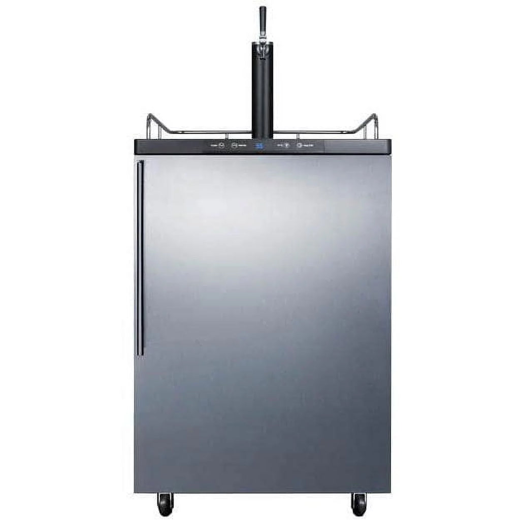 24" Stainless Steel Outdoor Beer Dispenser with Single Tap S5340