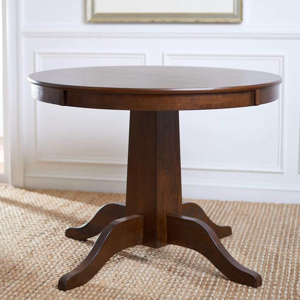 Rustic Café Brown Round Dining Table N203205