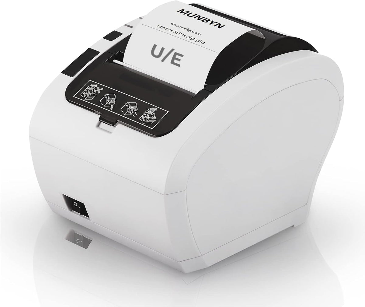Thermal Receipt Printer, USB/Ethernet Port 80mm POS Printer with Auto-Cutter Q2300