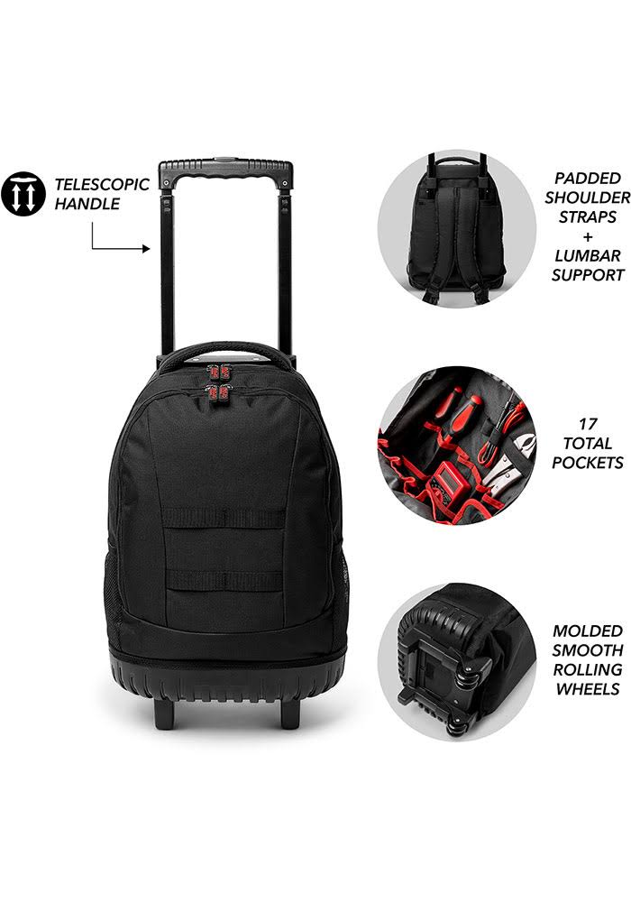 Brown 18x22 Wheeled Backpack K690191