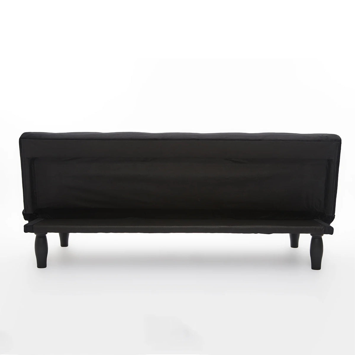 Black Velvet Futon Sofa Bed J606