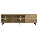 Light Oak Engineered Wood TV Stand Z87613