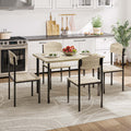 5-Piece Light Brown Dining Table Set U809951