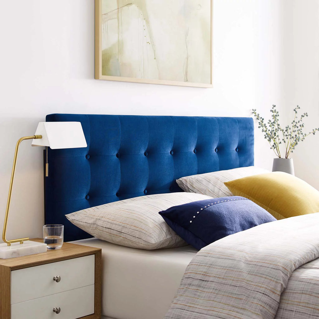 Queen Size Velvet Tufted Headboard S769