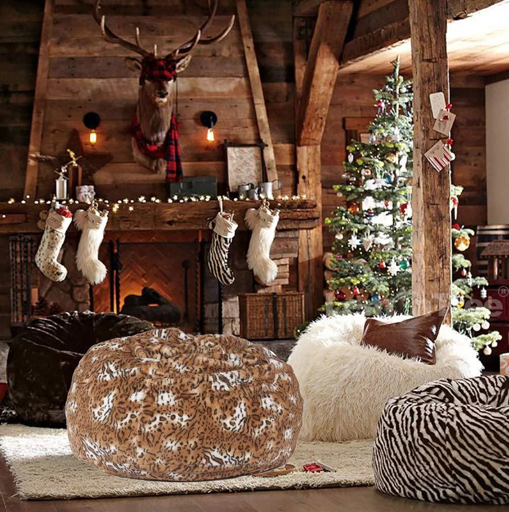 3ft Plush Furry Bean Bag Chair Sofa E1148