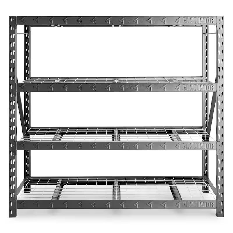 4-Tier Welded Steel Storage Shelving Unit O43155