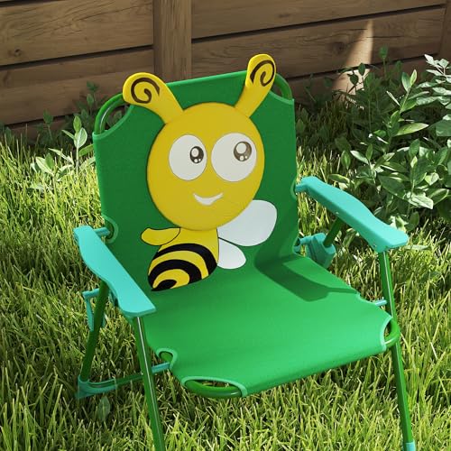 Kids Picnic Table and Chair Set with Foldable Chairs and Umbrella D1362