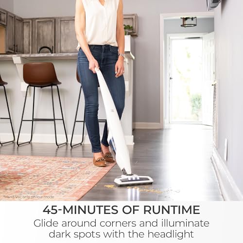 Cordless Stick Vacuum 2-Speed 2-in-1 Handheld White Z107