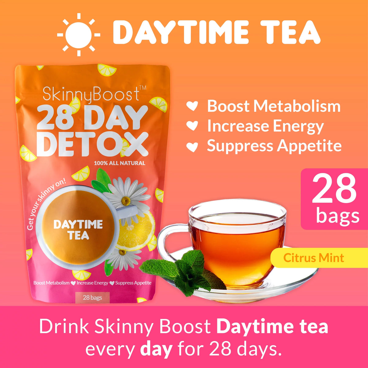 28 Day Detox Tea 28 Tea Bags F8069