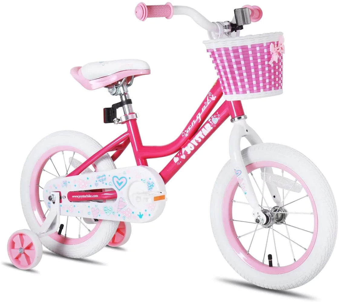 12 14 16 18 Inch Kids Bike with Training Wheels & Basket W25500