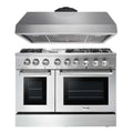 48 Gas Burner Electric Oven Range and Range Hood K248