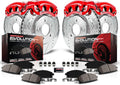Powder Coated Calipers Brake Kit with Drilled Slotted Rotors S480