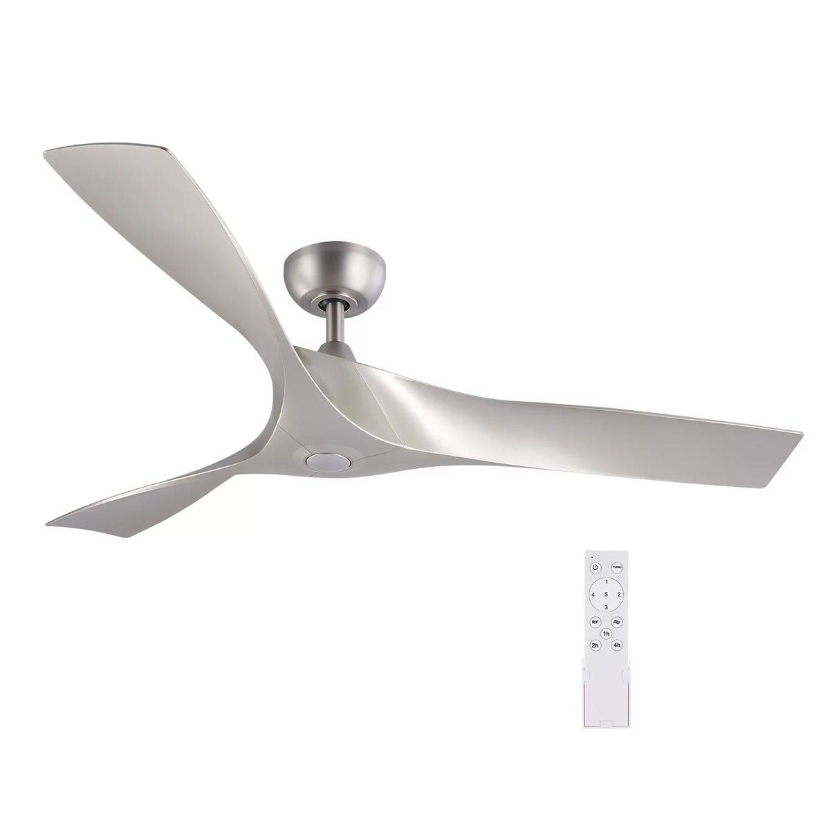 52" Farmhouse Ceiling Fan with Remote 6 Speeds Silver X710
