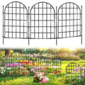 32.5 ft x 22 in 30 Panels Arched No Dig Metal Garden Fence X922