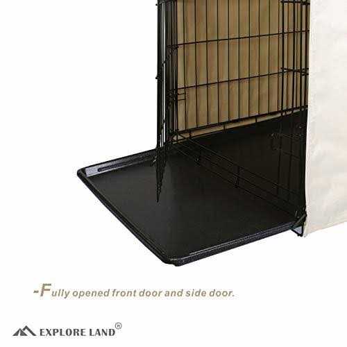 Dog Crate Cover Durable Polyester Pet Kennel Cover Universal Fit for Wire Dog Crate K7196