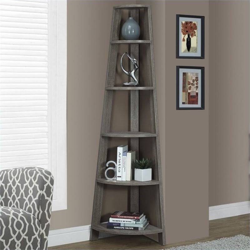 5 Shelf Corner Bookcase G7175
