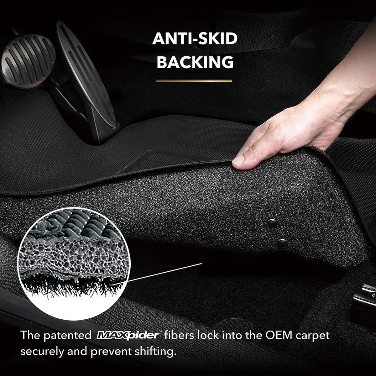 All-Weather Floor Mats Custom Fit Car Floor Liners Black Q742