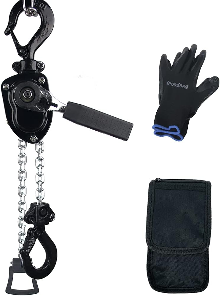 1100 Lbs 1/2 Ton 5 FT Lift Chain Hoist Pack of 2 W280