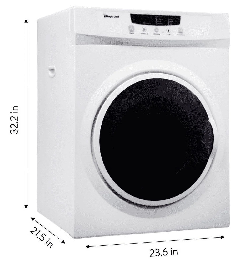 3.5 cu. ft. Compact Electric Dryer, White C309