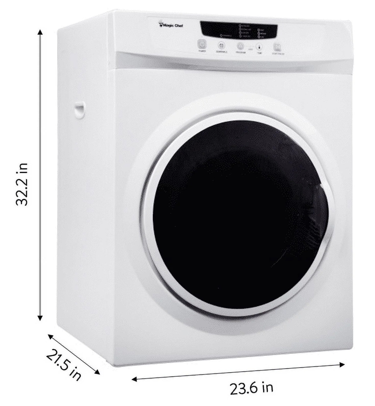 3.5 cu. ft. Compact Electric Dryer, White C309