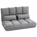 Convertible Floor Sofa with 7 Position Adjustable Backrest W528
