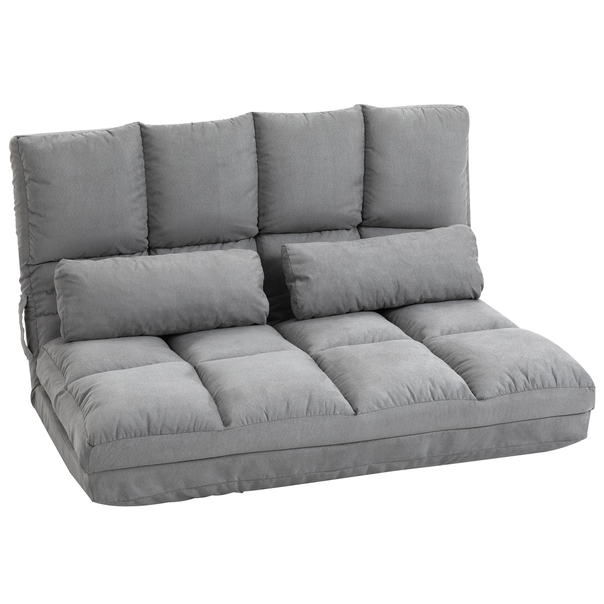 Convertible Floor Sofa with 7 Position Adjustable Backrest W528