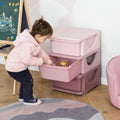 Blue 3 Tier Kids Storage Unit Dresser Tower G66025