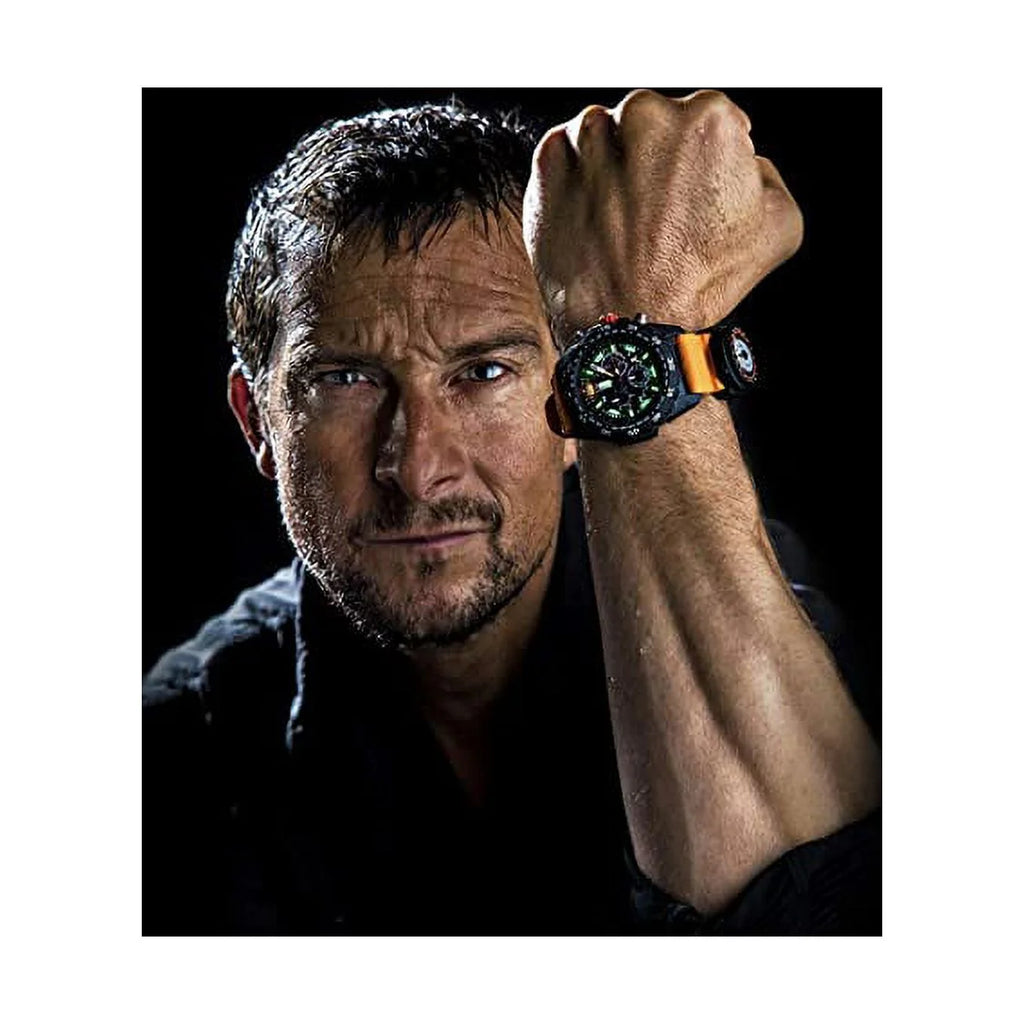 Black Orange Stainless Steel Swiss Made 45mm Watch E197895