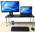 Black Height Adjustable Monitor Stand Y434754