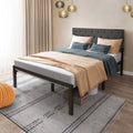Full Size Upholstered Platform Bed with Adjustable Headboard L6783