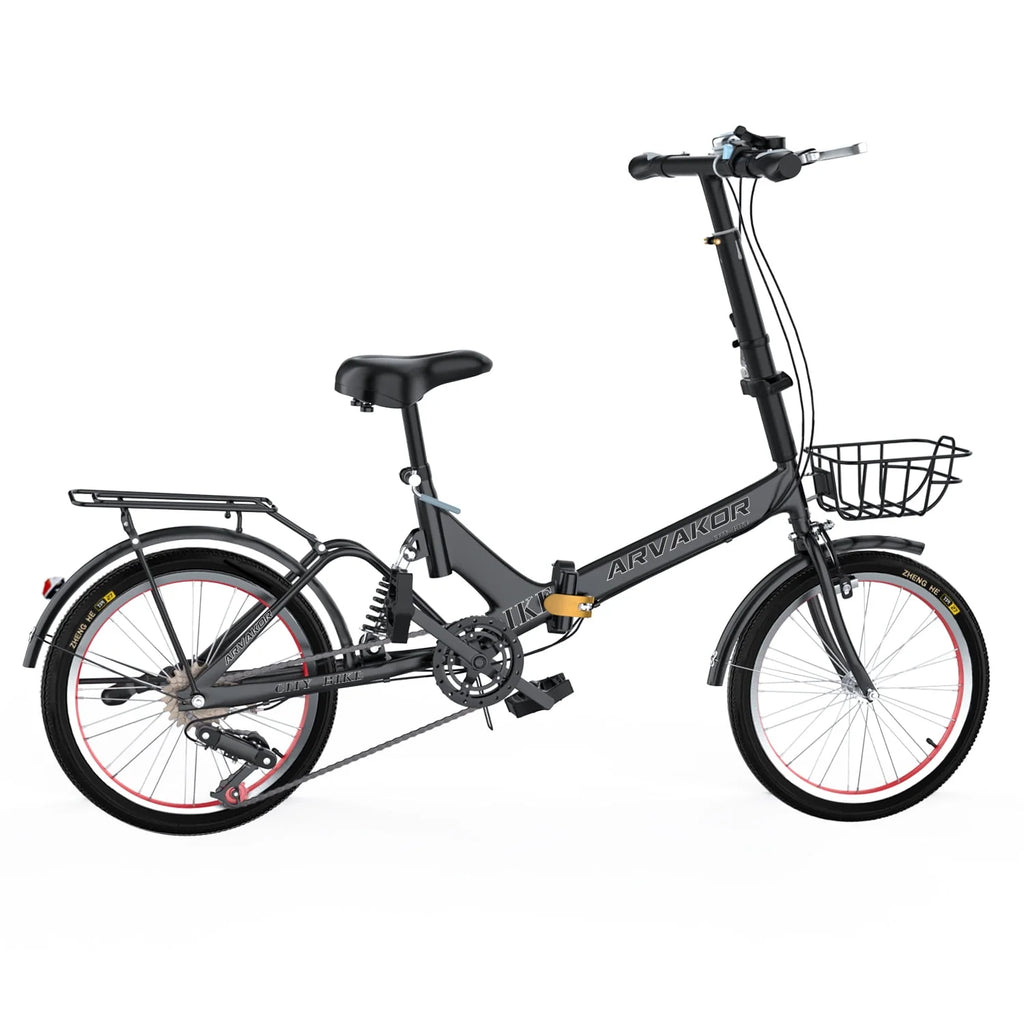 7 Speed Folding Bike with Carbon Steel Frame C642513