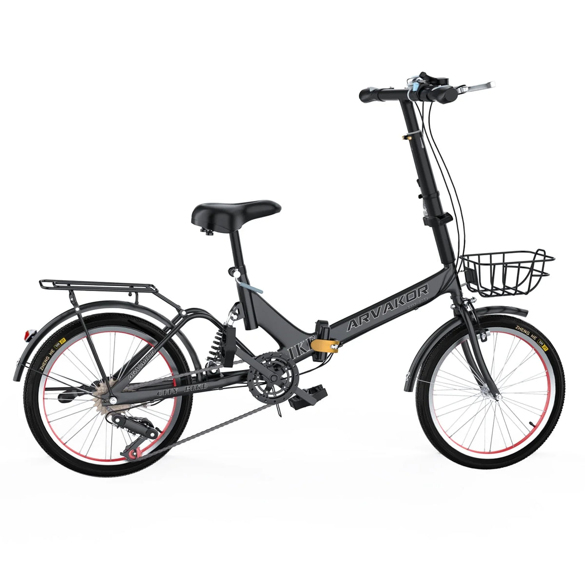 7 Speed Folding Bike with Carbon Steel Frame C642513