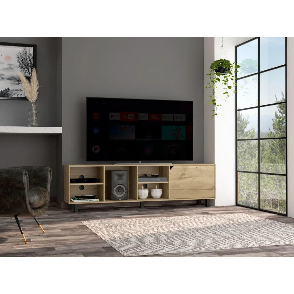 Light Oak Engineered Wood TV Stand Z87613
