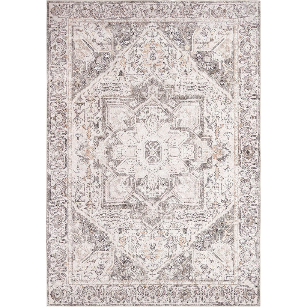 5' x 7' Washable Brown Area Rugs Non-slip A47490