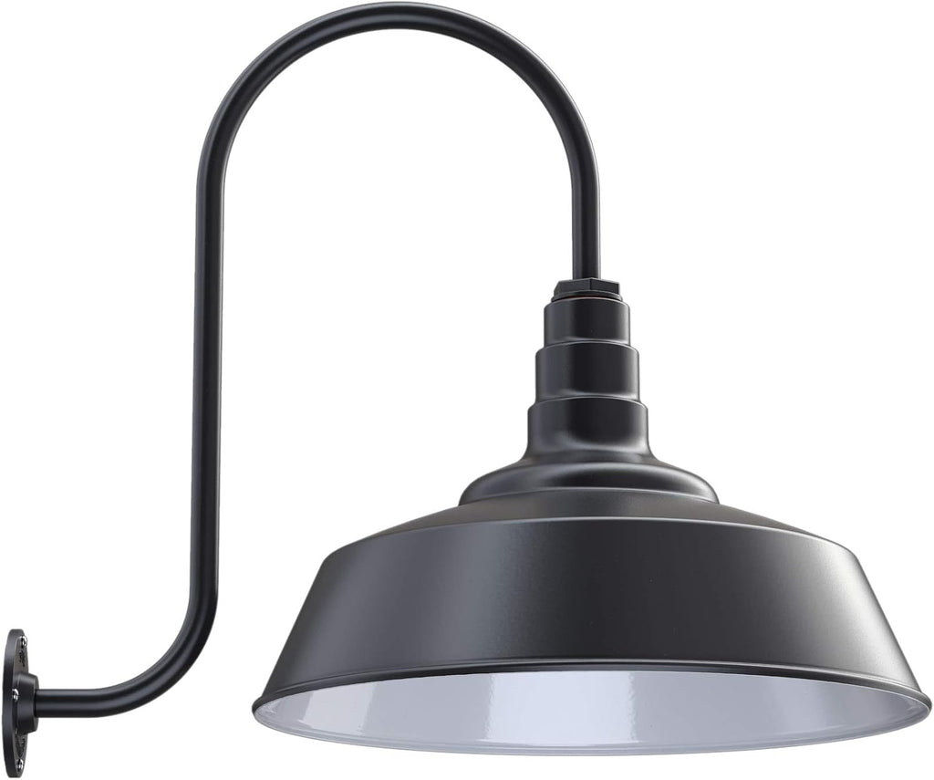 20 inch Dome Gooseneck Outdoor Wall Mounted Barn Light D88526