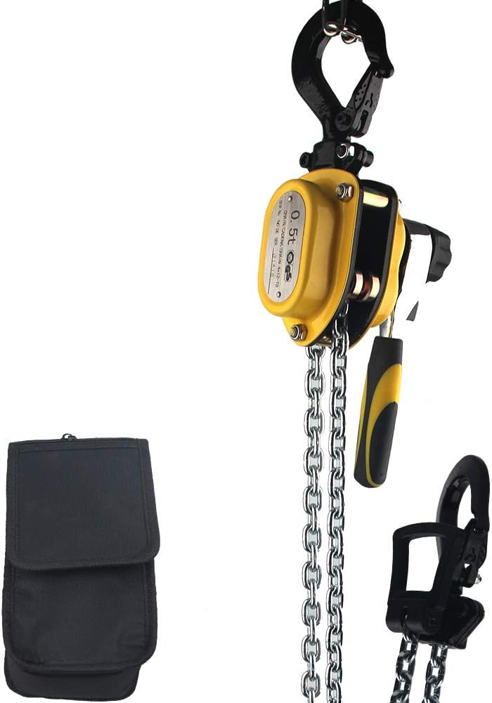 1100 Lbs 1/2 Ton 5 FT Lift Chain Hoist Pack of 2 W280