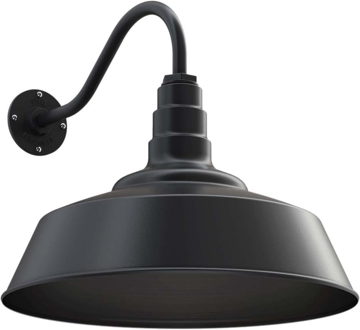 20 inch Dome Gooseneck Outdoor Wall Mounted Barn Light D88526