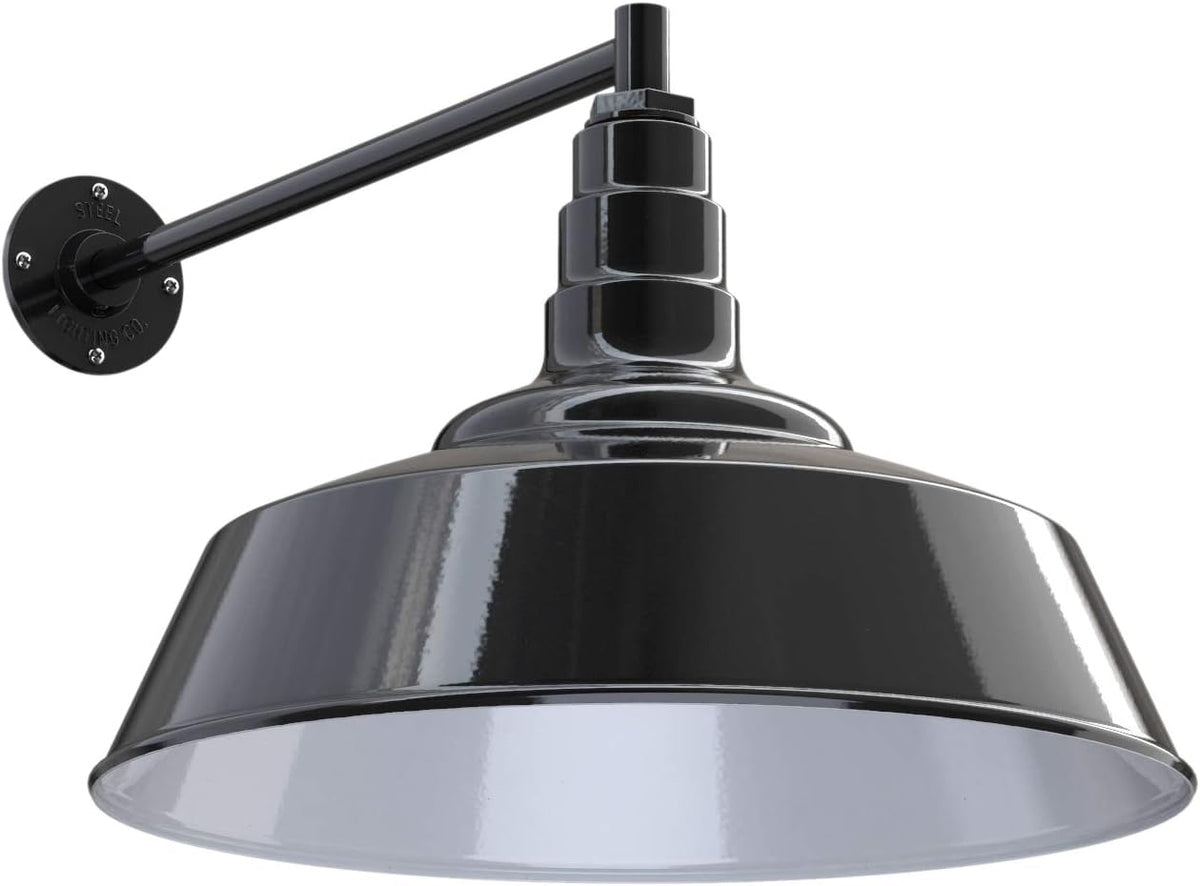 20 inch Dome Gooseneck Outdoor Wall Mounted Barn Light D88526